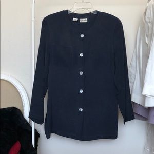 100% Silk Long-Sleeved Tunic